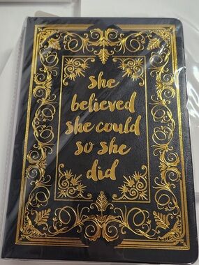NWTIOB "She Believed She Could So She Did” Leather Journal 200 Lined Pages